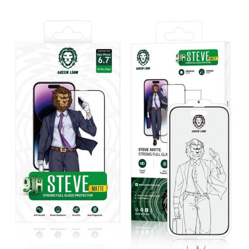 محافظ صفحه نمایش استیو سری 13 گرین. Green Steve Matte Glass 13/13pro